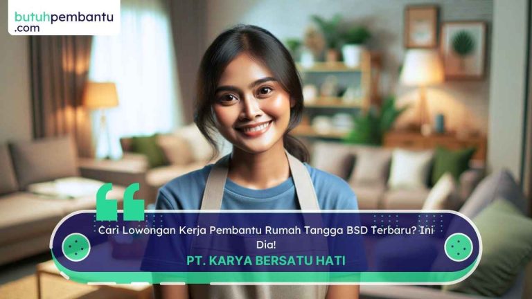 Cari Lowongan Kerja Pembantu Rumah Tangga BSD Terbaru? Ini Dia!